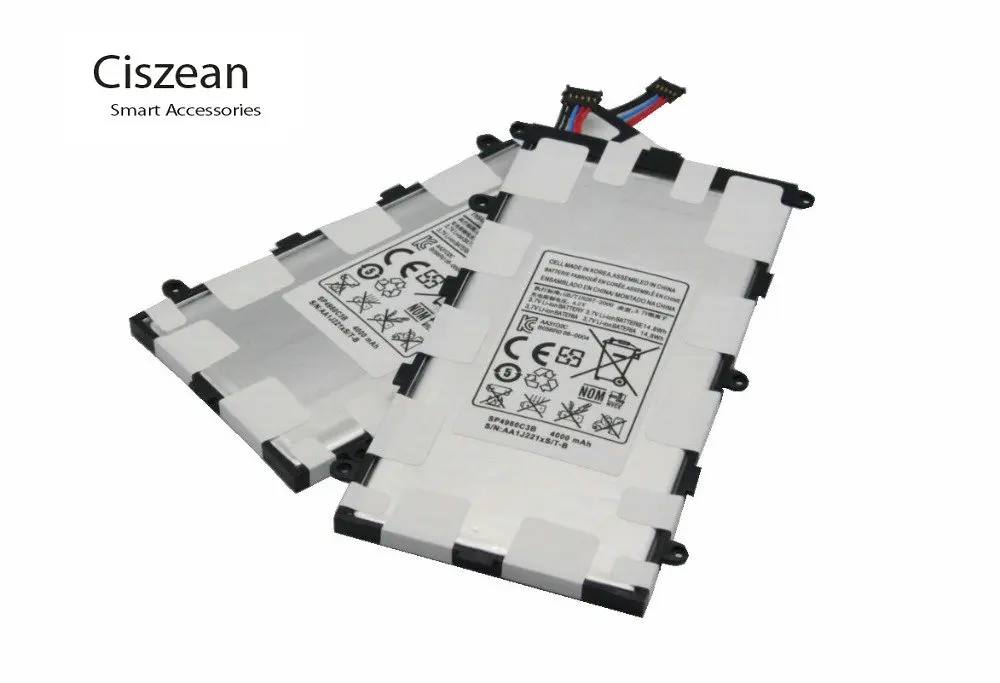 Сменный аккумулятор Ciszean 1x4000 мАч SP4960C3B для Samsung galaxy Tab Tablet 2 7 0 P6200 P3100 P3110 P3113|battery for