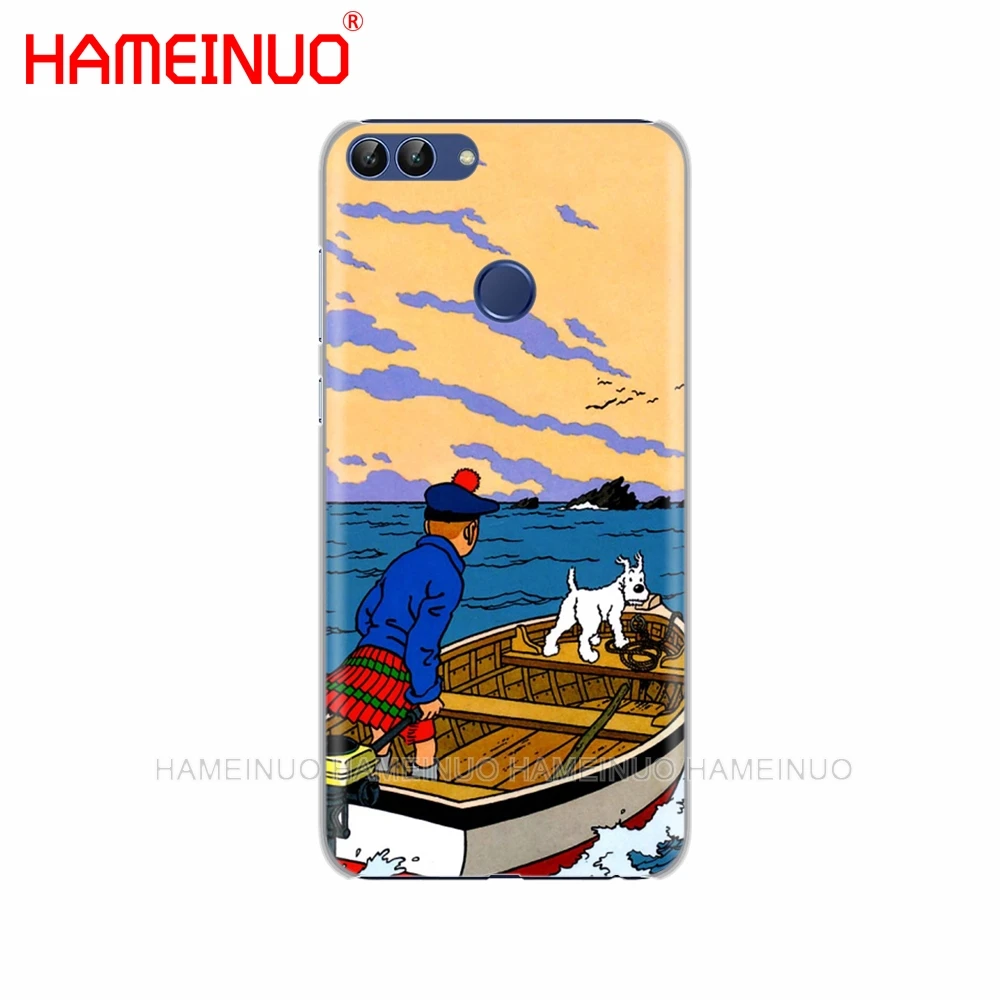 HAMEINUO Приключения Тинтин чехол для телефона Huawei NOVA 2 2S 3e PLUS LITE p smart 2018 enjoy 7s mate 7 8 9 10