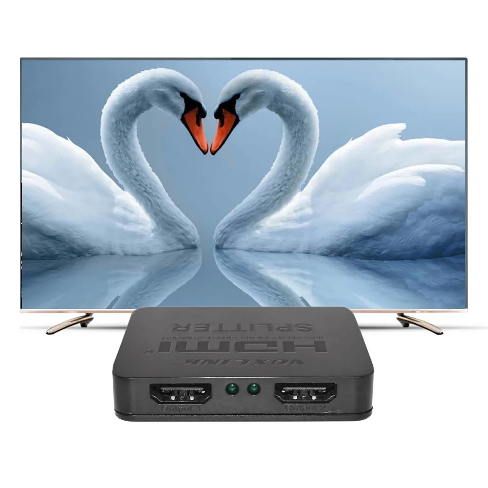 1080P 3D Mini 1x2 Переходник hdmi разветвитель ps3 2 в 1 выход spdif 0 видеопереключатель
