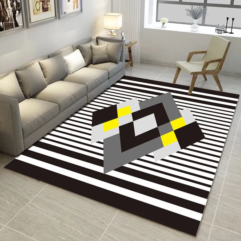

3D Geometry shape Large Area Carpets For Living Room Soft Carpet Bedroom Decor Rug Tea Table Rectangle Anti-slip Floor Mats Rugs