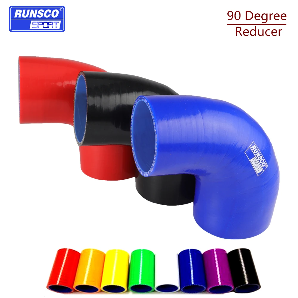 

90 degrees Reducer Silicone Elbow Hose Rubber Joiner Bend Tube for BMW Toyota Cold Air Intake Hose