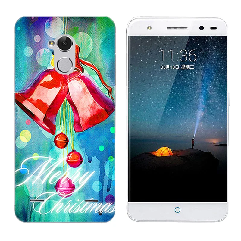5.0&quot for ZTE Blade BA2 V7 Lite Back Cover Soft Silicone Phone Case Merry Day Printing V7Lite Coque Capa |