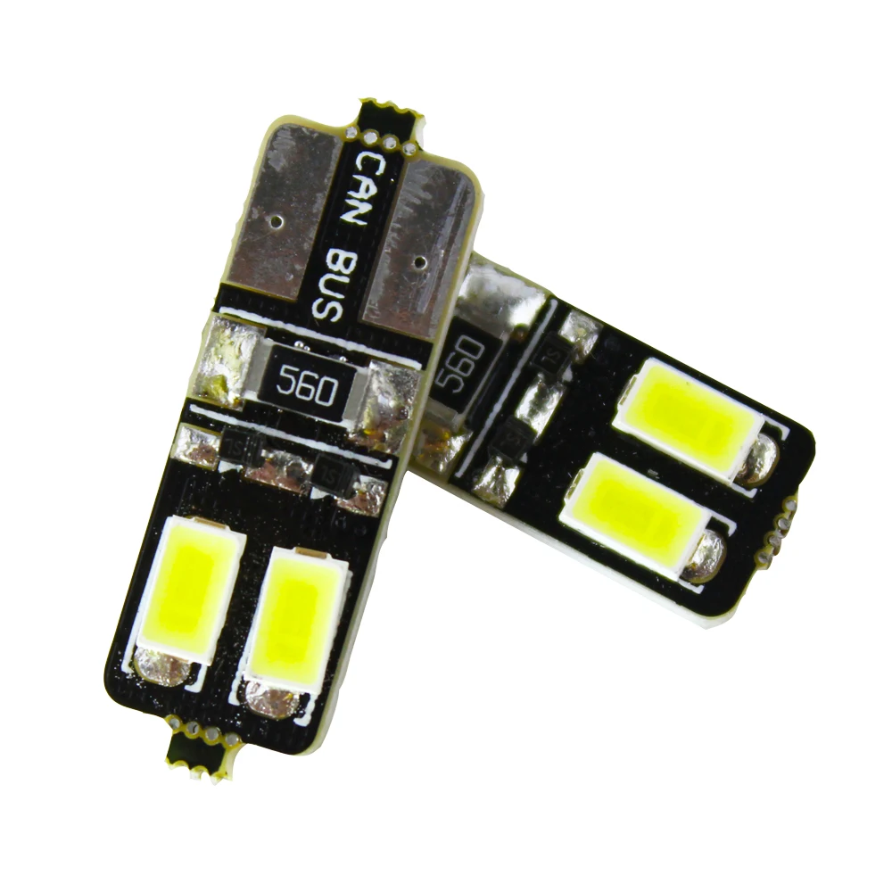 4 шт. белые Can шины без ошибок T10 W5W светодиодные кремниевые лампы 5630 SMD
