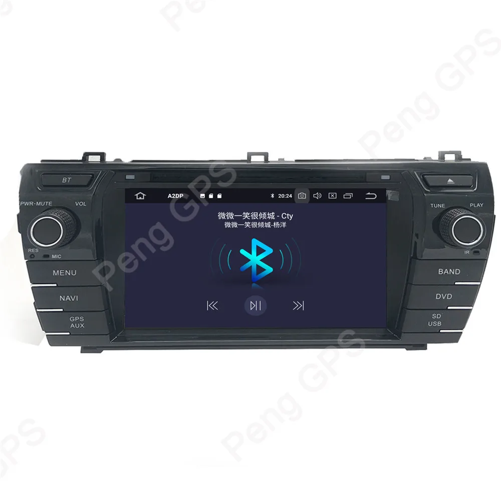4G+32G Octa Core 2 Din Stereo Android 9.0 Car Radio for Toyota corolla 2013-2016 GPS Navigation CD DVD Player Bluetooth | Автомобили и