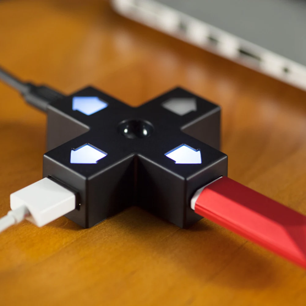 8 BitDo Dpad usb концентратор 1 вход 3 USB порта зарядки 2 0/1 направленный коврик образный