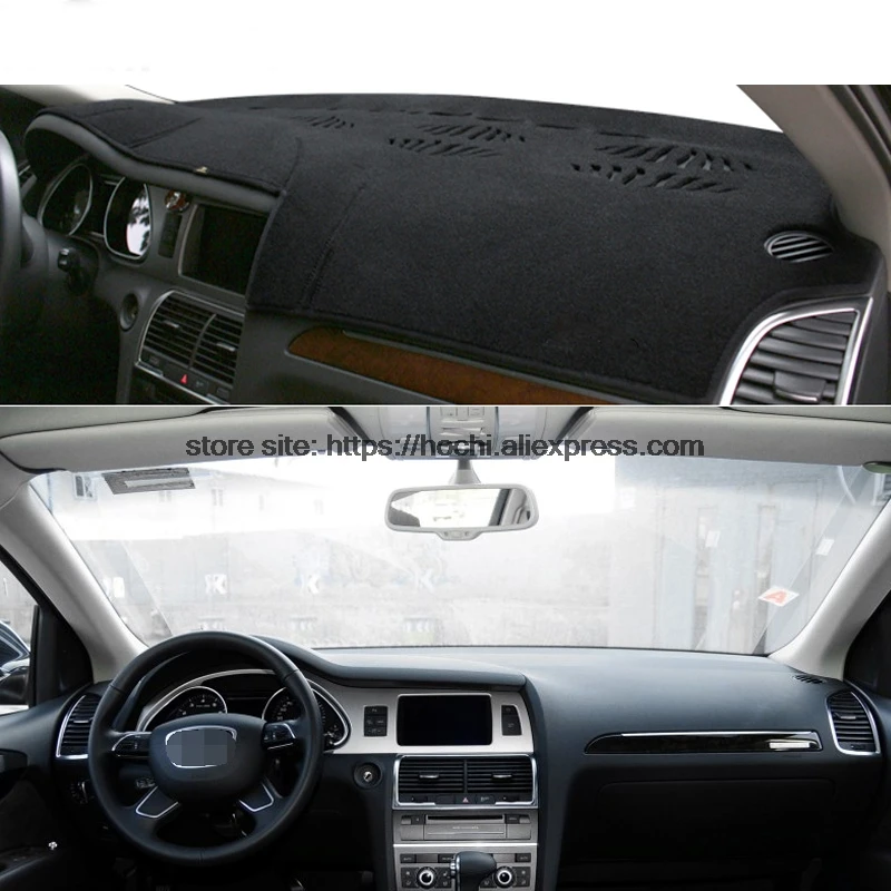 Для Audi Q7 2006-2015 двухслойный силикагель Приборная панель автомобиля Pad Инструмент