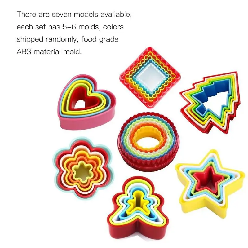 5 шт./компл. Сердце печенье резак формы Пластик торт бисквитный линейка для