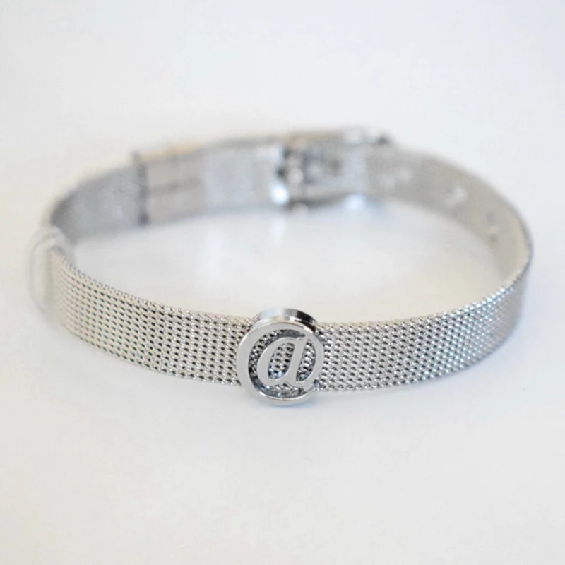 Металлические бусины с плоскими отверстиями для браслетов из нержавеющей стали 8