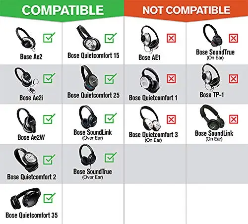 Замена мягкой пены губка наушники вкладыши подушка для BOSE QC2 QC25 QC35 QC15 AE2 SoundLink SoundTrue вокруг уха II AE2
