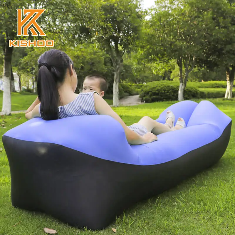 New Pillow Sofa 1 Обновленный быстро надувной ленивый мешок, Воздушный Спальный мешок для кемпинга, портативный воздушный диван, Пляжная кровать, Воздушный Гамак, нейлоновый банан, диван-шезлонг - Цвет: New Pillow Sofa 1