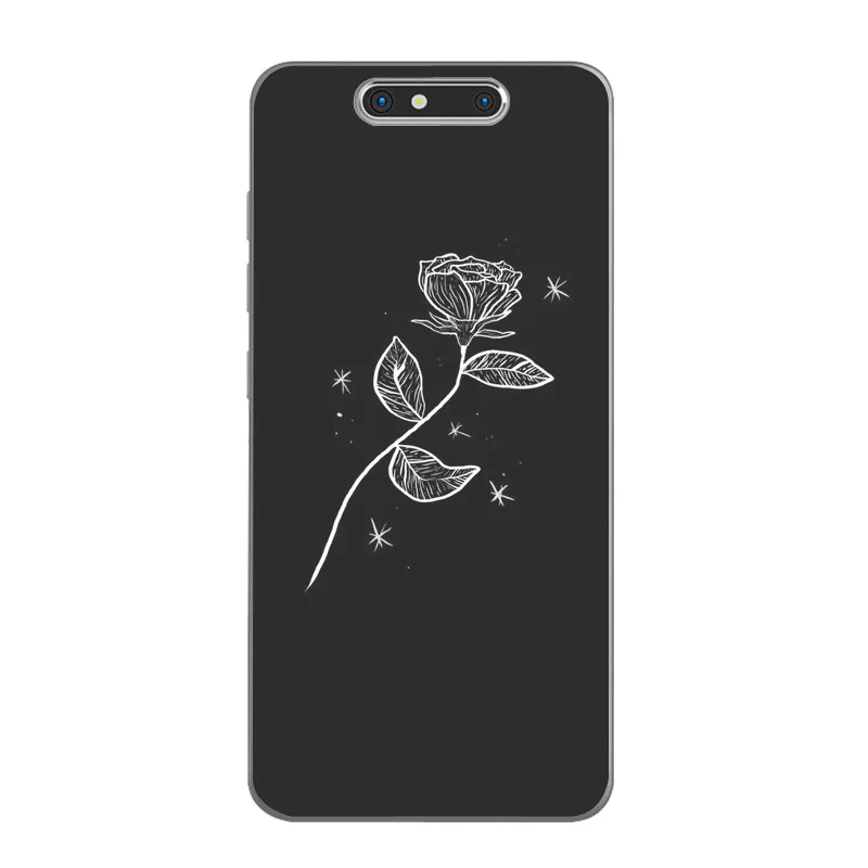 Мягкий силиконовый чехол для zte Blade V8, чехол с рисунком для zte Blade V 8, матовый чехол для телефона с рисунком цветка кота - Цвет: 4