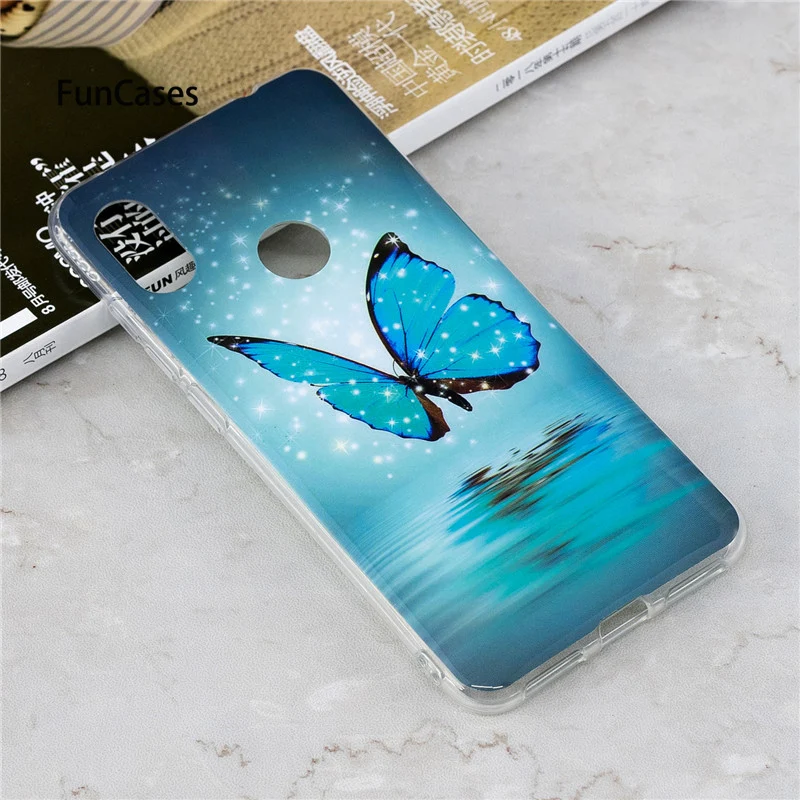 Redmi Note 6 светящийся чехол на СПС Coque Xiaomi Чехол Сова единорог мультфильм Fundas для Note6