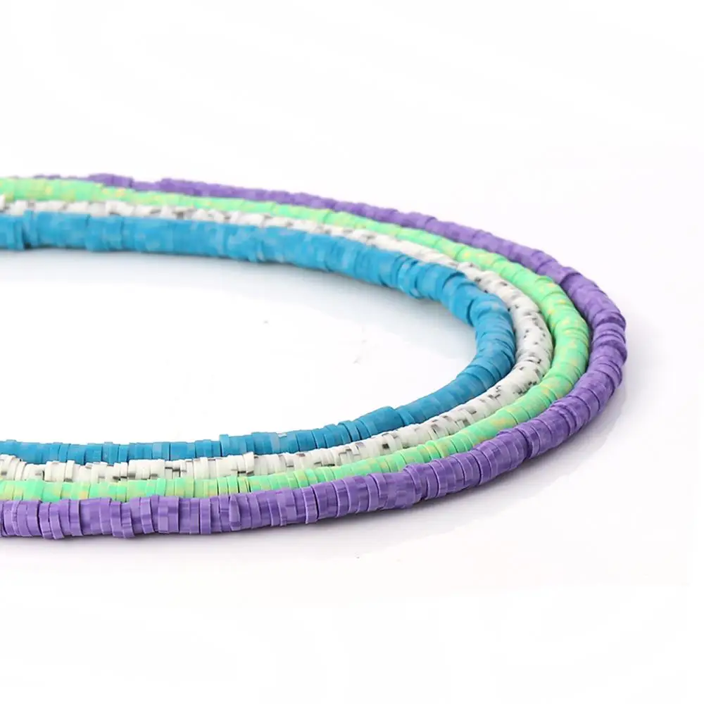 DoreenBeads 3 нити (300 шт./нить) полимерная глина Katsuki плоские бусины круглые для