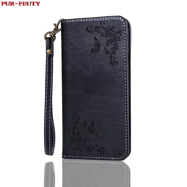 Black Чехол для samsung Galaxy A7 7 700 7000 A700 A7000 A700F A700FD SM-A700F SM-A700FD A700H модный кожаный чехол для телефона с откидной крышкой - Цвет: Black