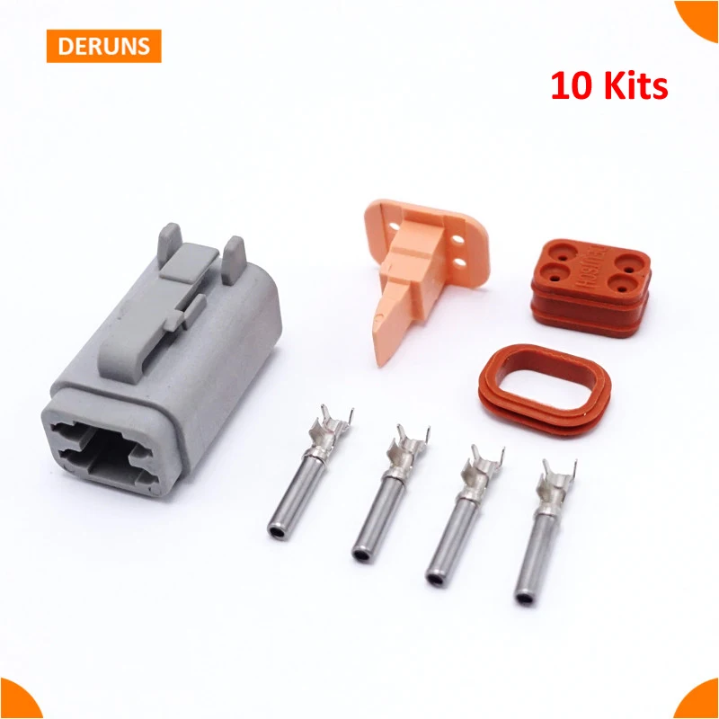 Новый бренд Высокое качество 10 комплектов/партия Женский 4 Pin Deutsch