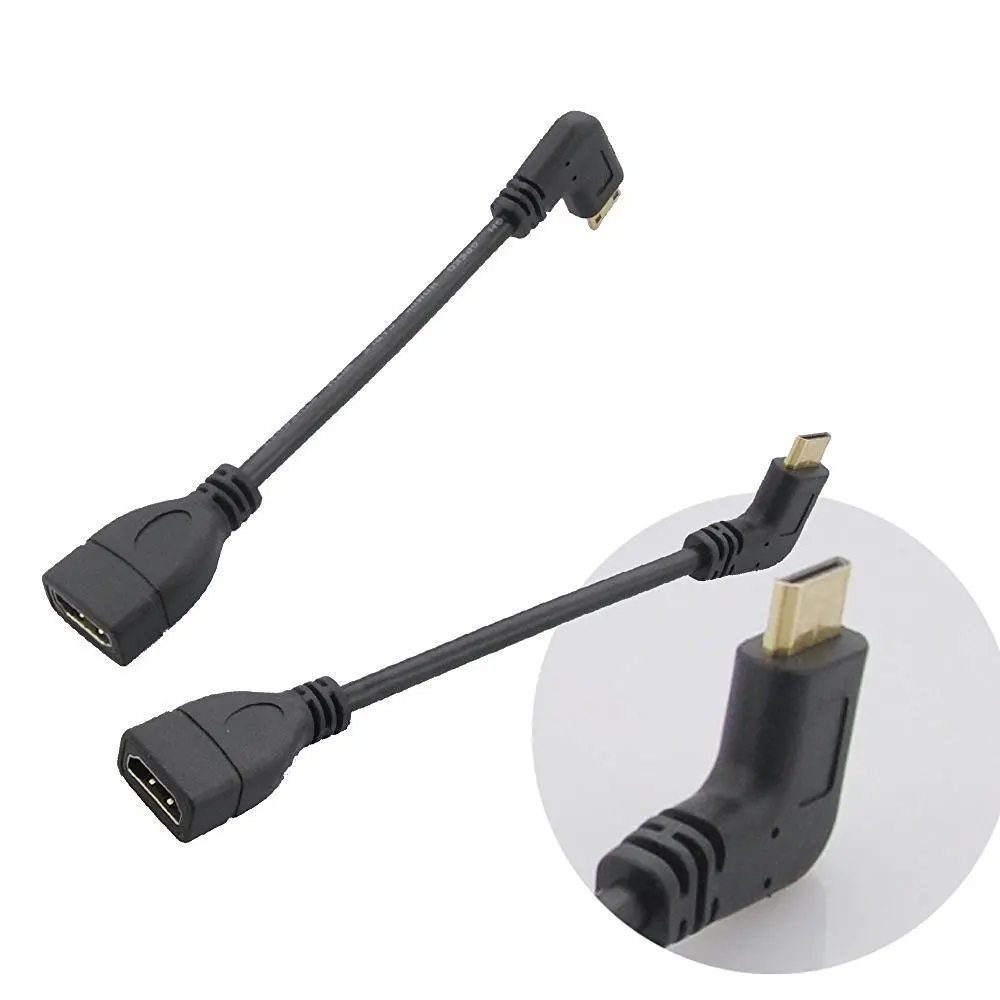 

Высокоскоростной 90-градусный мини-HDMI-совместимый вправо к штекеру HDMI-совместимый гнездовой адаптер-соединитель (вправо к Нему)