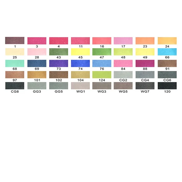 Clothing 40 colors Улучшенный 40/60/80/120/160 Цвета ручка маркер комплект Dual Head эскиз маркеры кисточки ручка для рисования манга анимация дизайн товары для рукоделия - Цвет: Clothing 40 colors