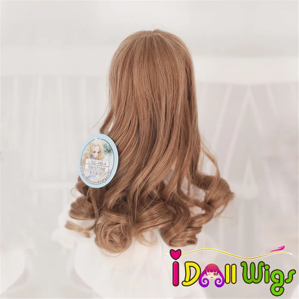 High Temperature Fiber Long Wavy Brown Hair BJD Doll Wig 1/4 for Choice | Игрушки и хобби