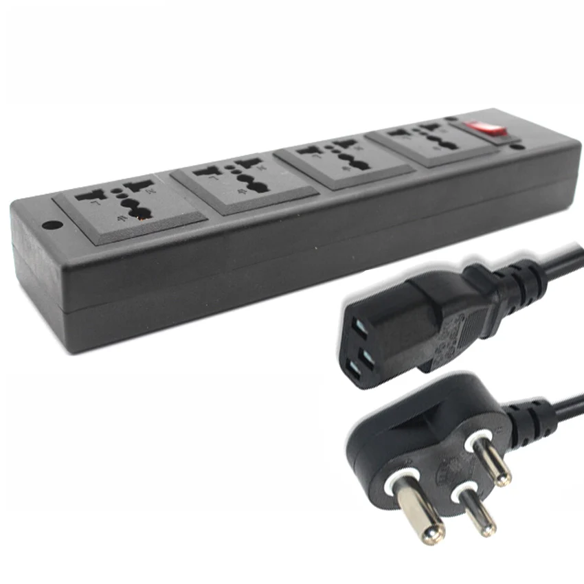 Многофункциональный небольшой Южная Африка Индия 250v 13a 1 5 m jack универсальный