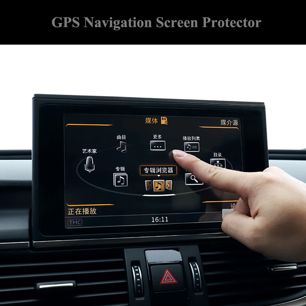 Автомобильные протекторы экрана GPS навигации для Audi A6/A7 2012 2018 закаленное стекло с