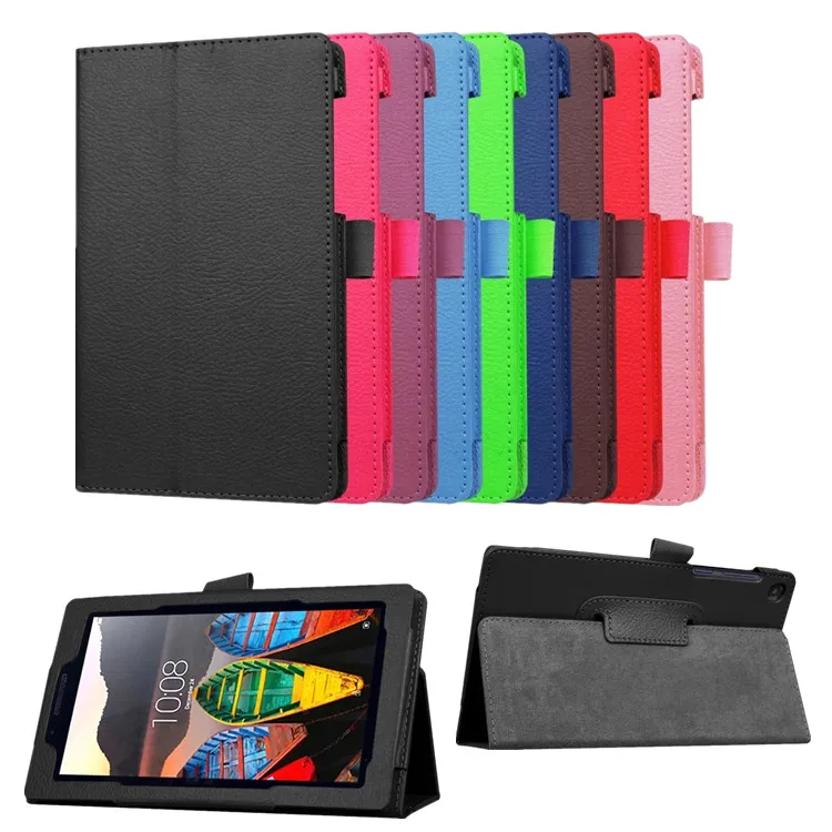 Чехол для Lenovo Tab 3 710F с магнитной подставкой и откидной крышкой из искусственной