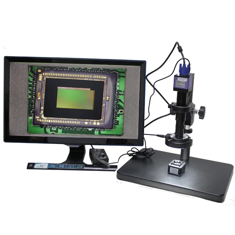Бесплатная доставка Full HD 1080P 60fps оптический промышленный микроскоп камера VGA