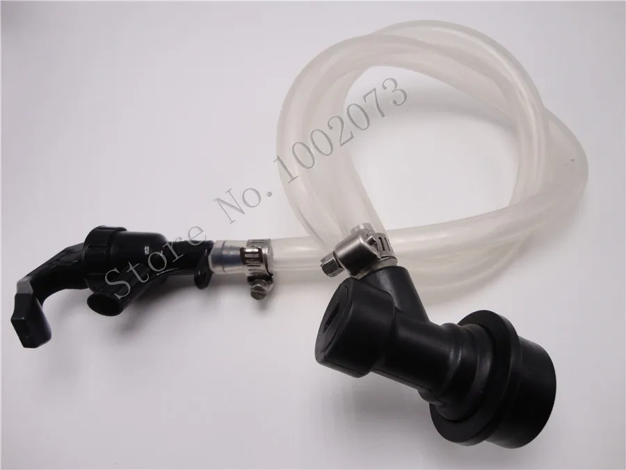 

20" (50CM) Beer Line With SQUEEZE FAUCET PICNIC TAP and Ball Lock Disconnect for Homebrew