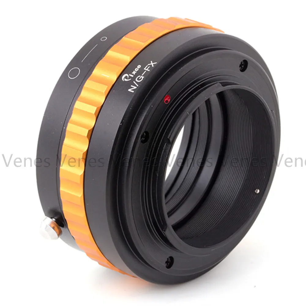 Venes N/G FX PRO адаптер объектива для Nikon G подходит камеры Fujifilm X (золото)|lens adapter|adapter