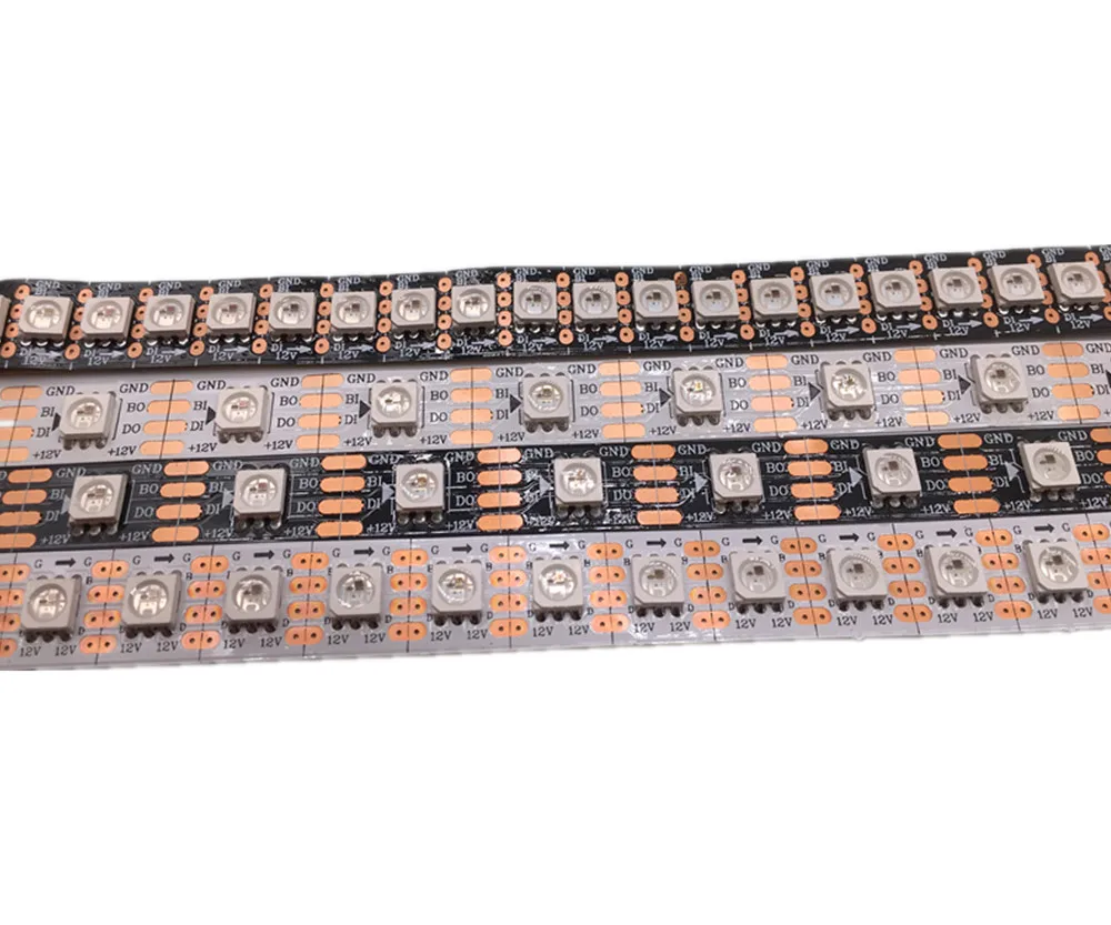 Новейший WS2815 DC12V(WS2813) RGB Светодиодный точечный светильник, индивидуально адресуемый двухсигнальный умный светодиодный пиксельный светильник