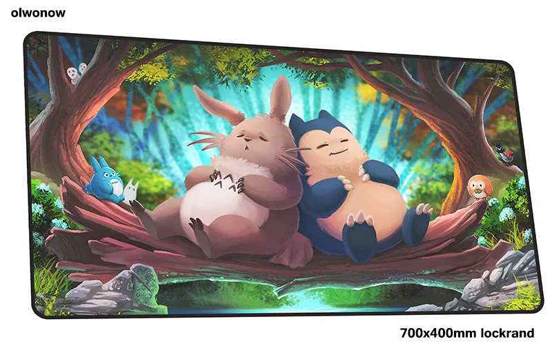 Коврик для мыши Totoro геймер с обработанным краем 700x400x2 мм коврик для мыши notbook игровой коврик для мыши большой высококлассный коврик для мыши стол для компьютера padmouse
