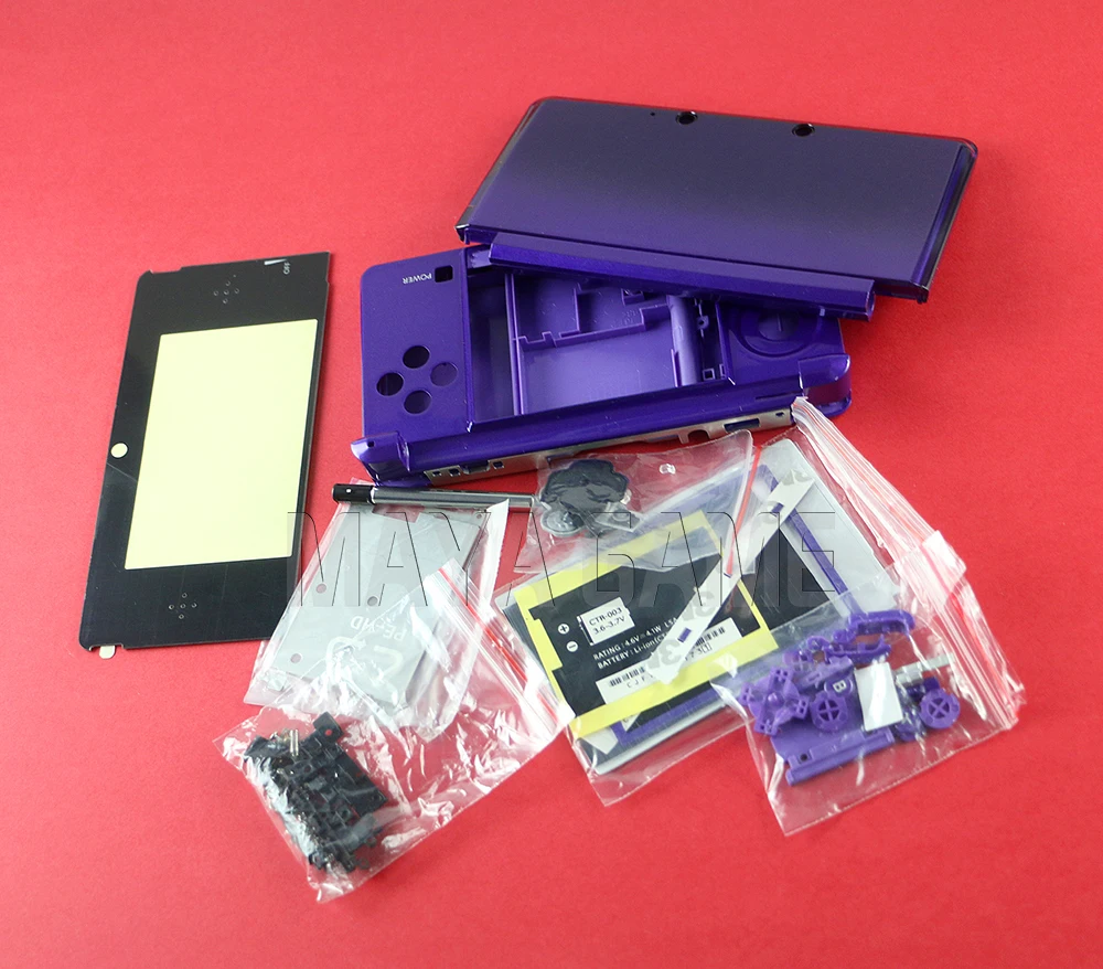 1 комплект полный Корпус Оболочка Чехол с экран Объектив для 3DS чехол Крышка