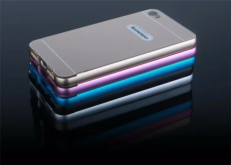 Для Lenovo S60 Case Ультра тонкие Металлические Алюминиевая Рама Пластиковые задняя