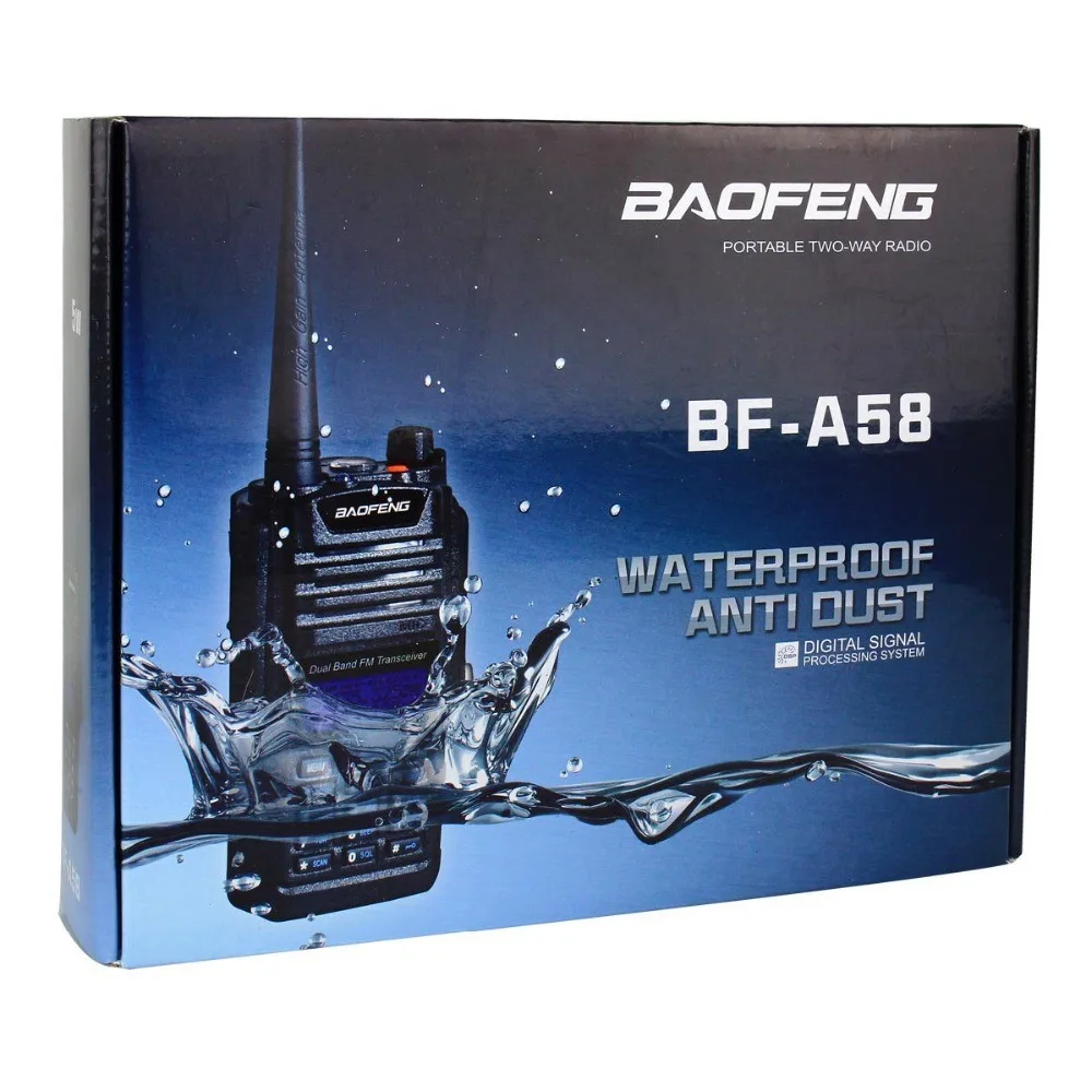 Водонепроницаемая Пылезащитная рация IP57 двусторонняя радиосвязь Baofeng лучше чем