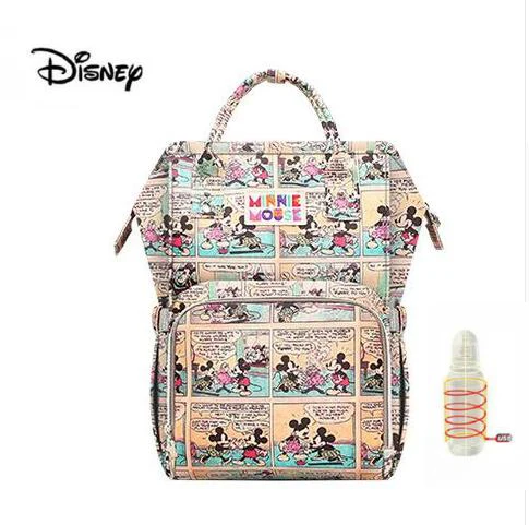 5 Сумка для подгузников для мам disney, сумка для кормящих подгузников для мам, сумка для ухода за ребенком, рюкзак для путешествий, дизайнерские сумки с Микки и Минни, новая сумка - Цвет: 5