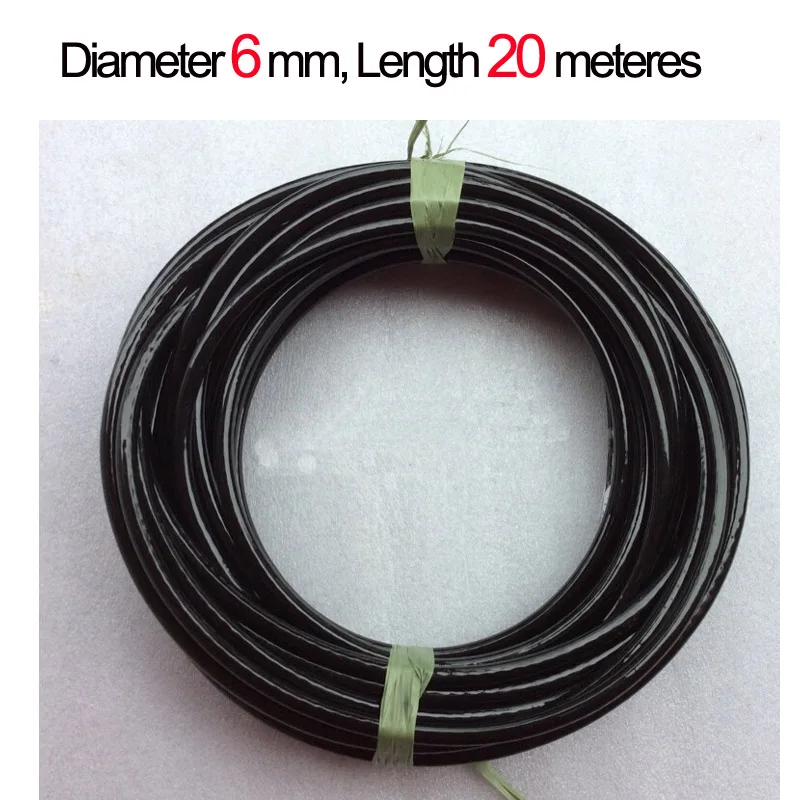 Diam 6mm length 20m Оборудование для фитнеса диаметр 5 мм или 6 мм стальной трос для фитнеса общий кабель для силовой тренировки отрицательный Вес 800 кг - Цвет: Diam 6mm length 20m