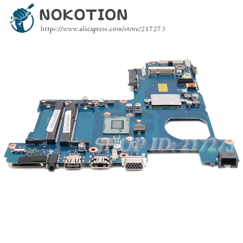 NOKOTION для samsung NP270 NP270E5E Материнская плата ноутбука SR0VQ 2117U BA92-12123A BA92-12123B BA92-12227A BA92-12227B BA41-02206A