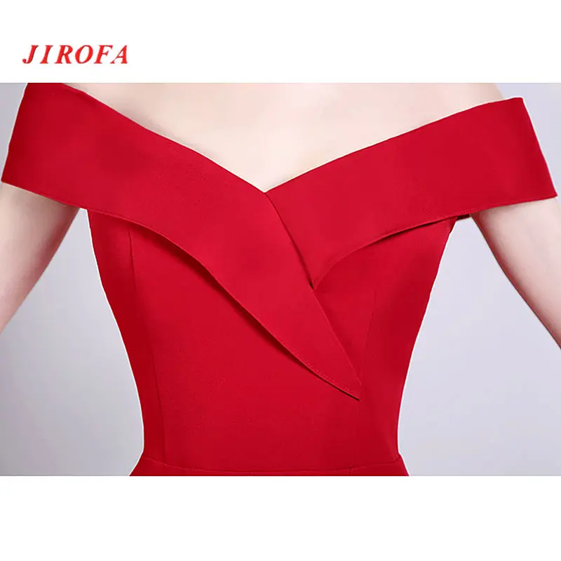 2018 женское платье Элегантное красное с открытыми плечами Robe femme vestidos сексуальное