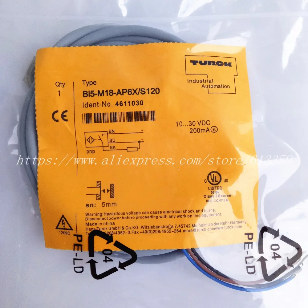 BI5-M18-AP6X/S120 BI5-M18-AN6X/S120 Turck 100% новый высококачественный датчик приближения |