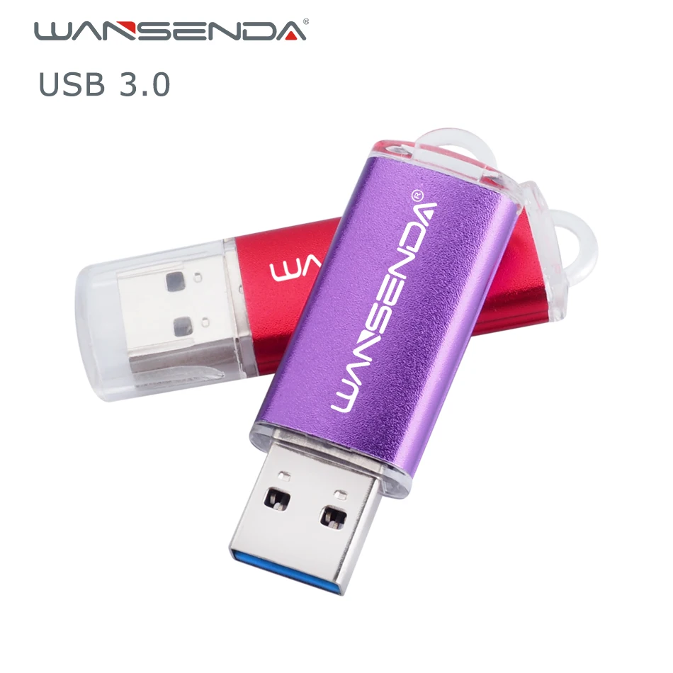 

Wansenda USB 3.0 USB Flash Drives metal case Pen Drive 4GB 8GB 16GB 32GB 64GB 128GB 256GB original portable Pendrives