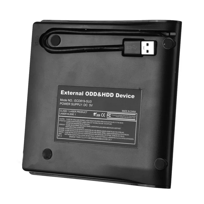 Супертонкий выдвижной внешний флэш накопитель USB 3 0 черного цвета|Боксы для