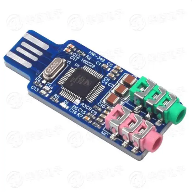 Бесплатная карта памяти USB/внешняя звуковая компьютера/звуковая