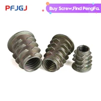 peng fa furniture with alloy nut with inner and outer teeth embedded locking nut staircase nut m4 m5 m6 m8 m10