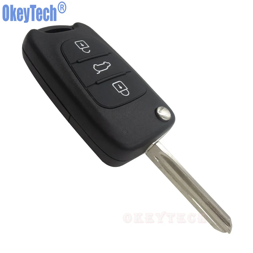 OkeyTech 3 кнопки откидная оболочка ключа дистанционного управления для Kia K2 K5 ключей