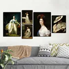 Декоративный постер для дома vзвукоизоляции, Настенная картина, Картина на холсте, картина, дворец, классическая картина маслом, персонажи леди