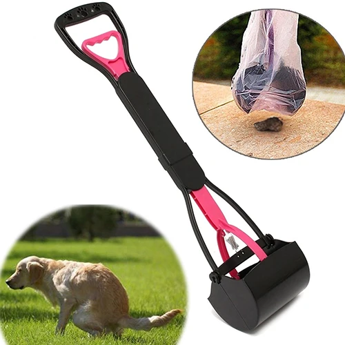 Длинная ручка собака Pooper scooper Пластик Pet отходов чистый Пикап инструмент выбор