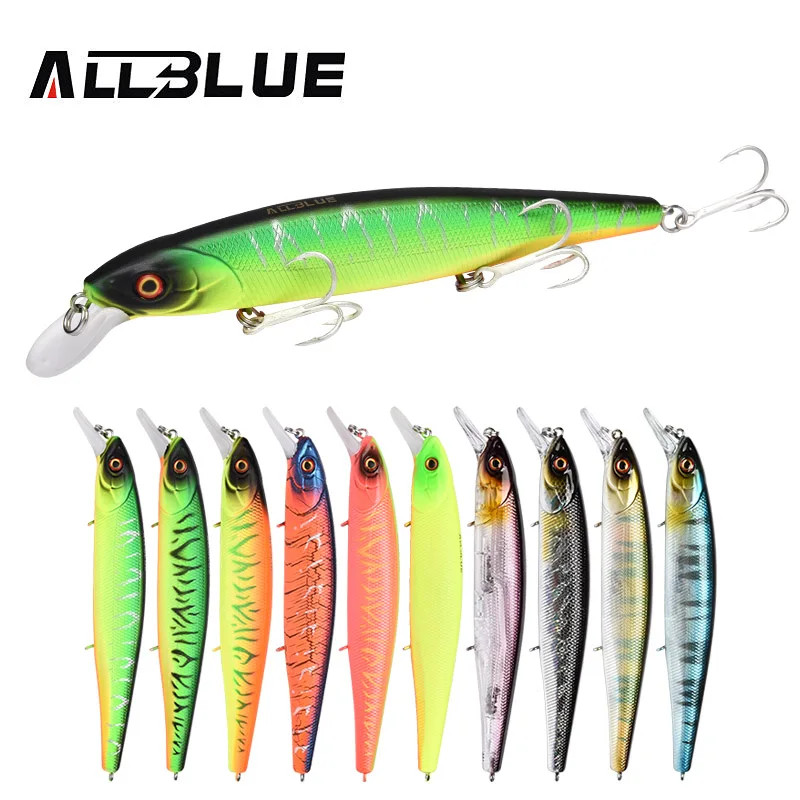 ALLBLUE Кракен 128SP лучшее качество Рыбалка воблер 24 5 г/128 мм Приостановить Minnow Pike Bass