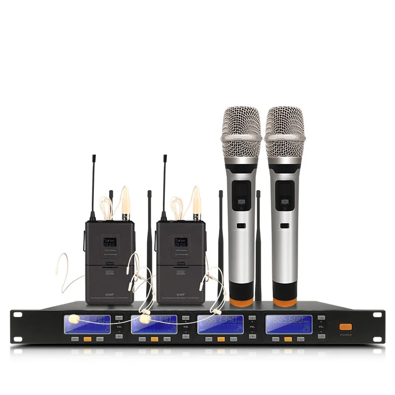 Беспроводная микрофонная система UHF4|Микрофоны| |