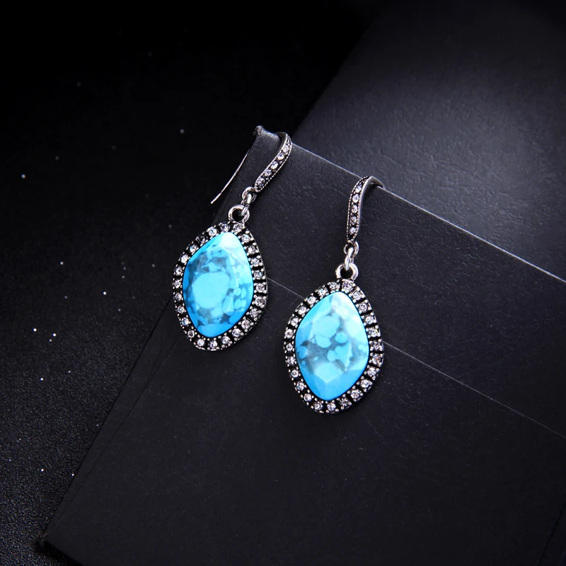 

Vintage Geometric Crystal Dangle Earring Jewelry Fashion For Women Irregular Big Drop Earrings Female Clothing Accessories