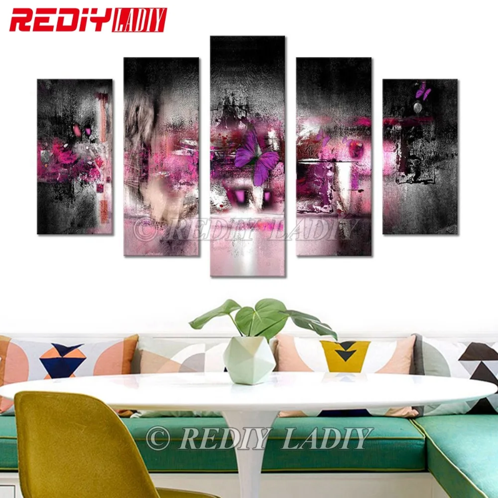 Rediy ladiy алмазная живопись абстрактный Рисунок Алмазная вышивка Триптих Стразы Модульная картина настенные искусство хобби и ремесла
