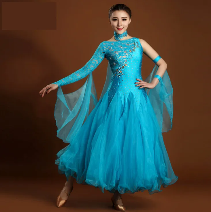 Платье для бальных танцев 2017 женское из лайкры новейший дизайн|ballroom competition